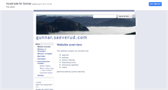 Desktop Screenshot of gunnar.saeverud.com